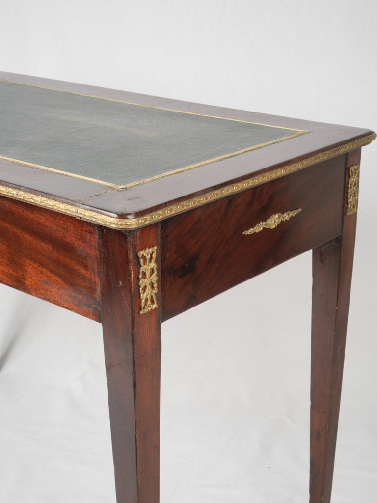 Stylish, historic, velvety, mahogany writing desk