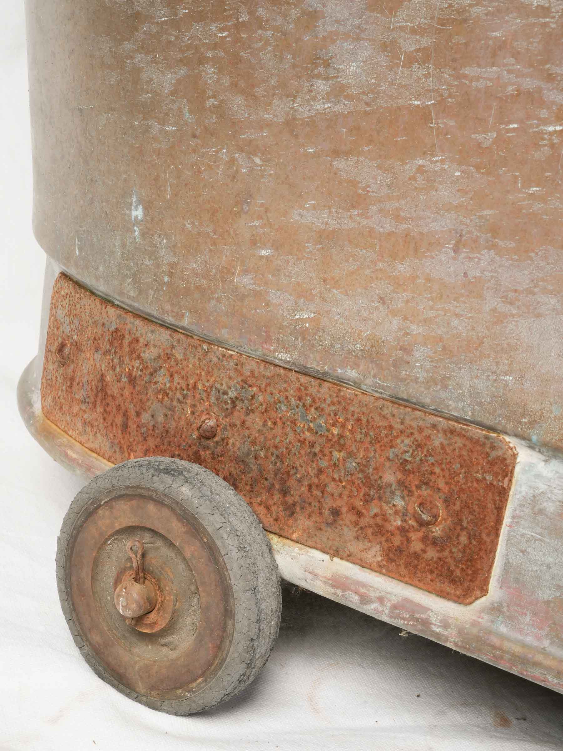 Iconic aged copper bathtub