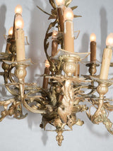 Exquisite Baroque 18-light bronze chandelier