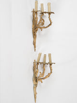 Antique gilded French wall sconces