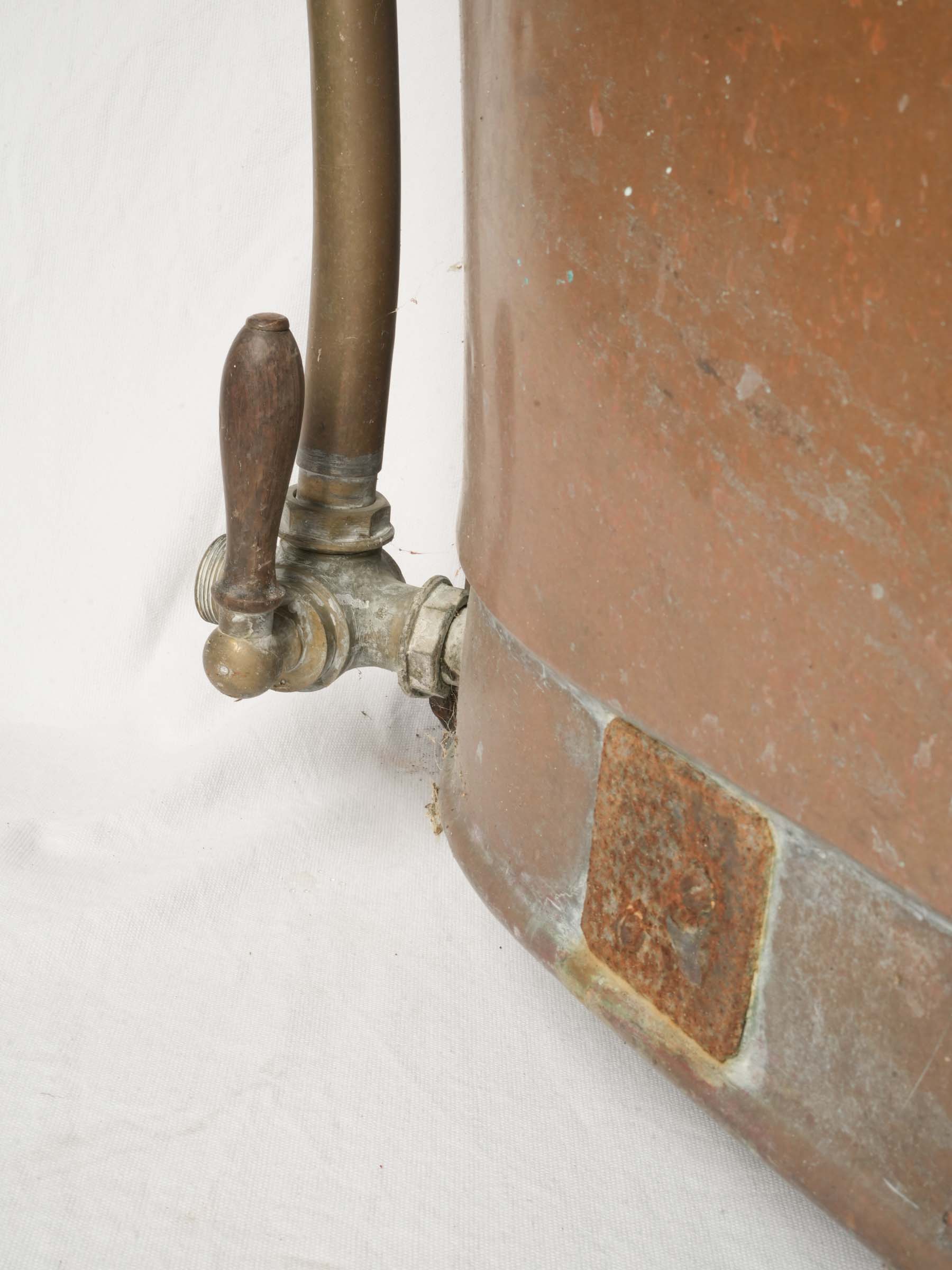 Ornate copper bath fixture
