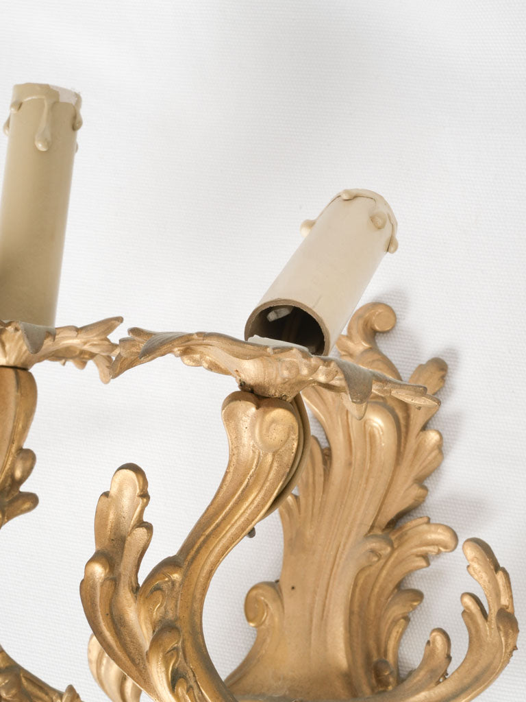 French rococo-style ornamental sconces
