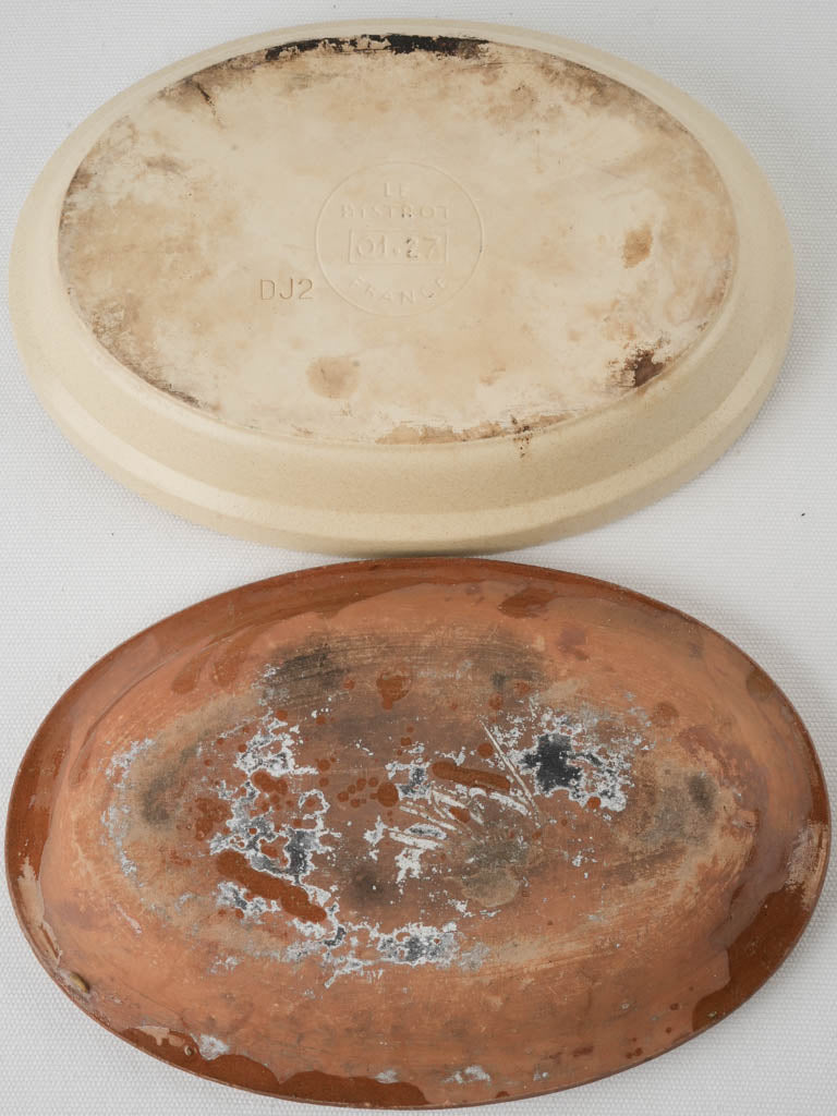 Authentic French oval gratin cookware