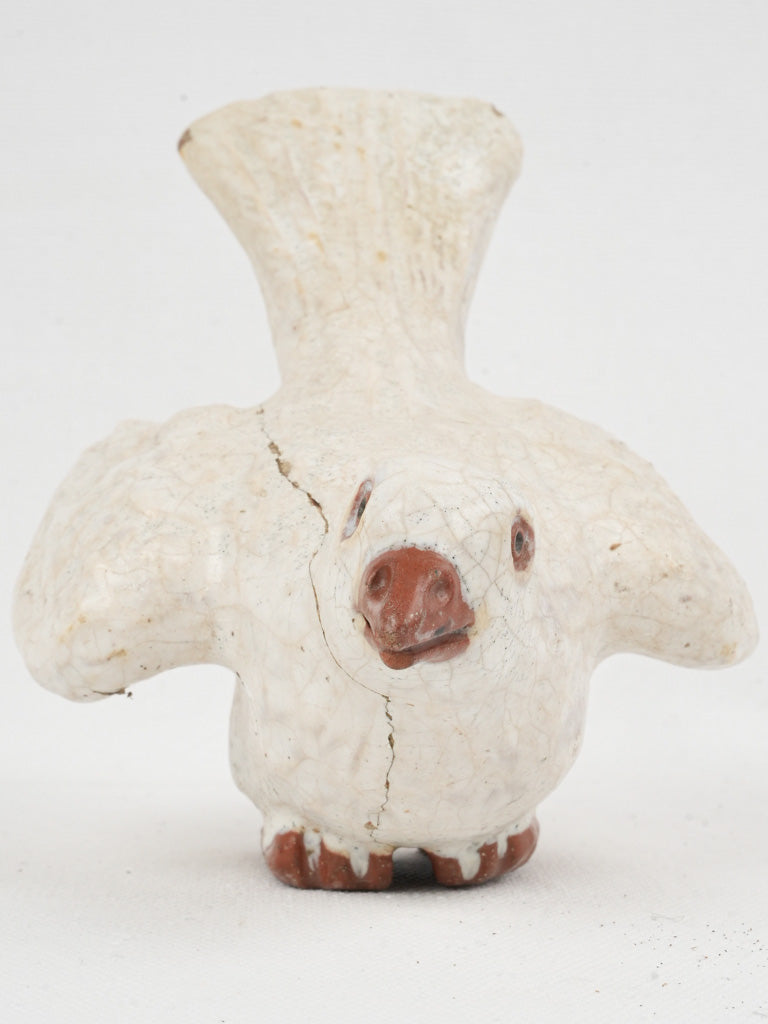 Antique Bavent white ceramic dove
