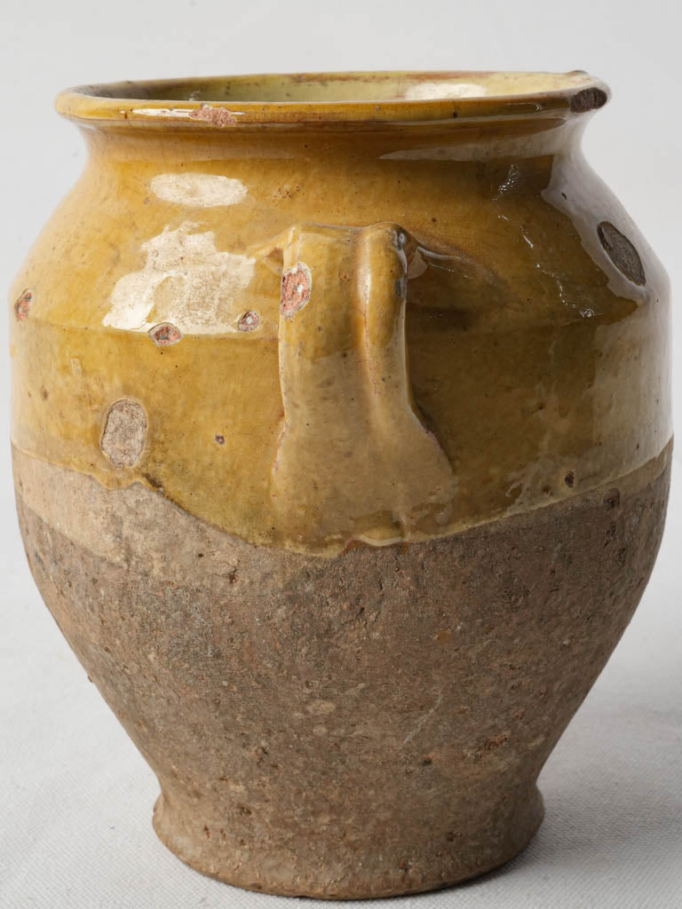 Weathered terracotta antique decorative pot