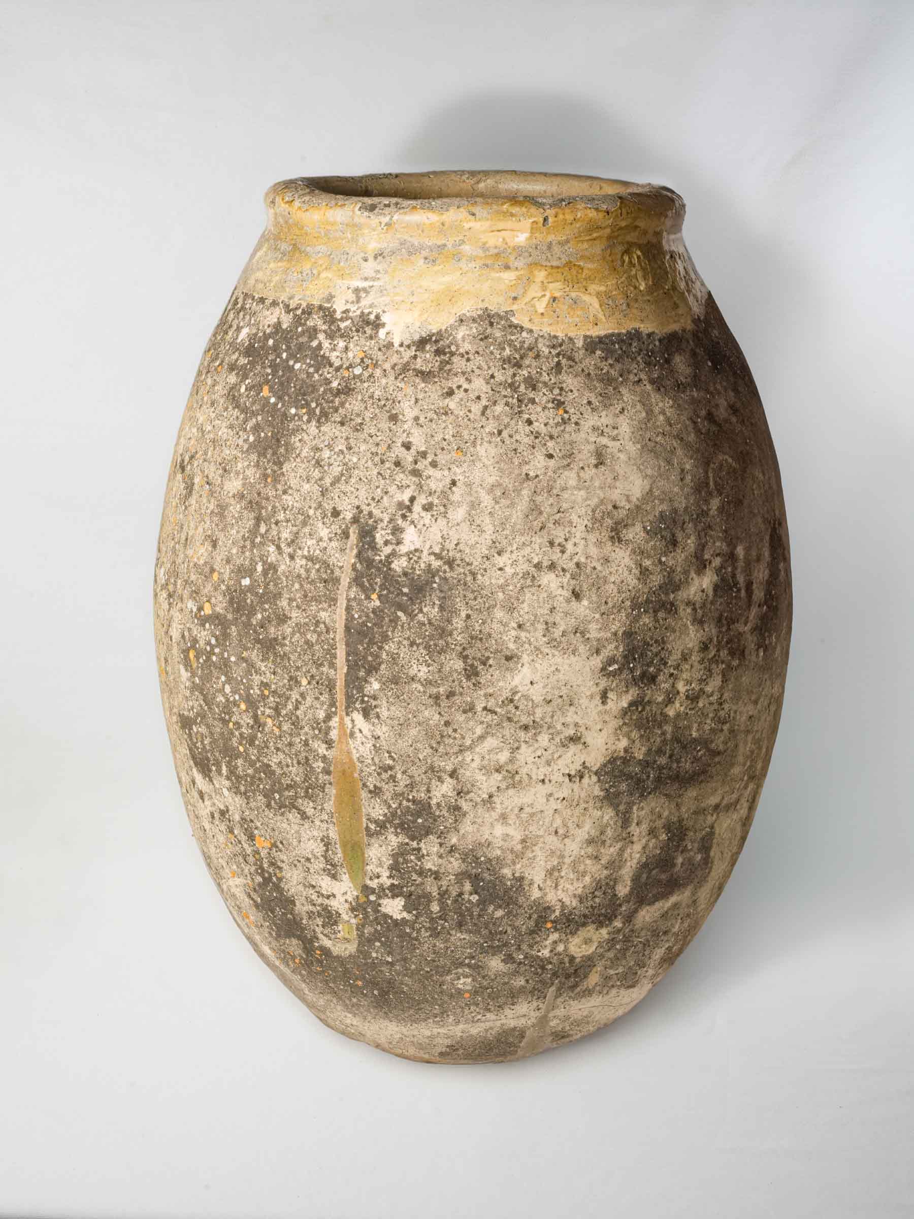 Aged Provençal style pottery vessel  