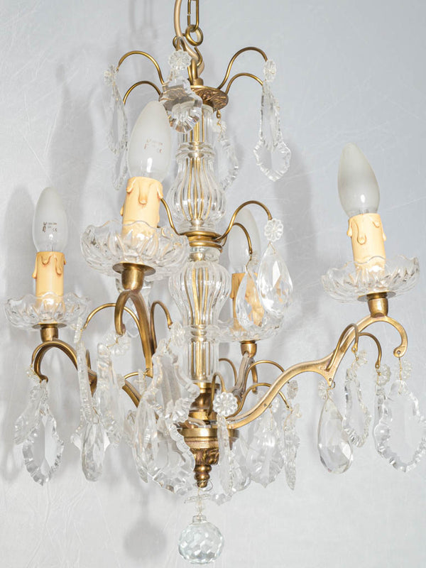 Elegant French crystal chandelier