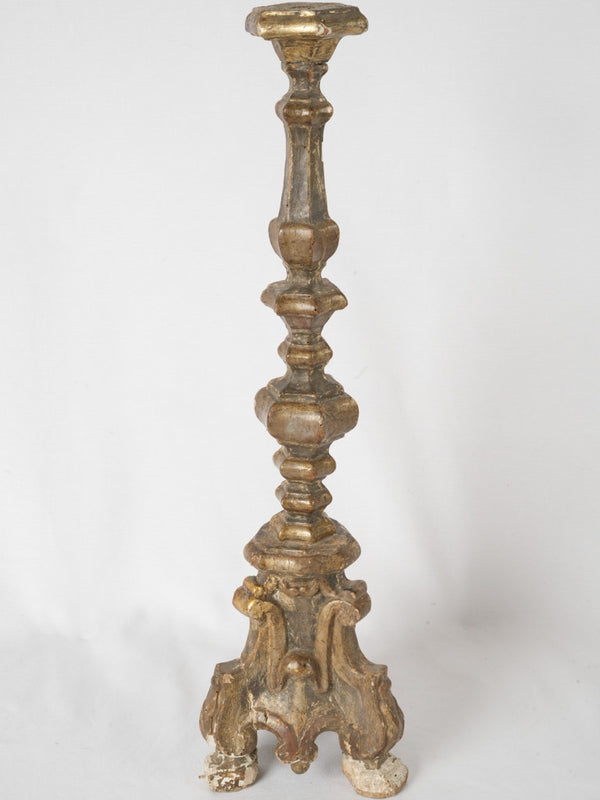 Antique gilded Louis XIV candlestick