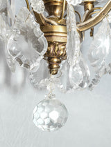 Ornate 4-light crystal chandelier 