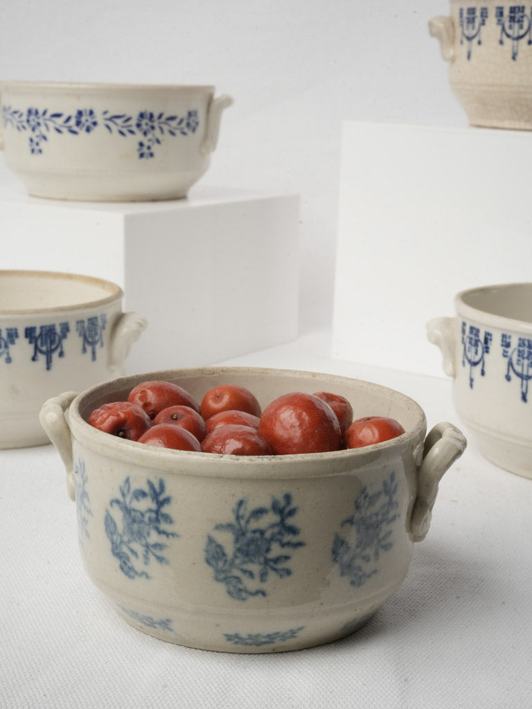 Refined neoclassical frieze design bowls