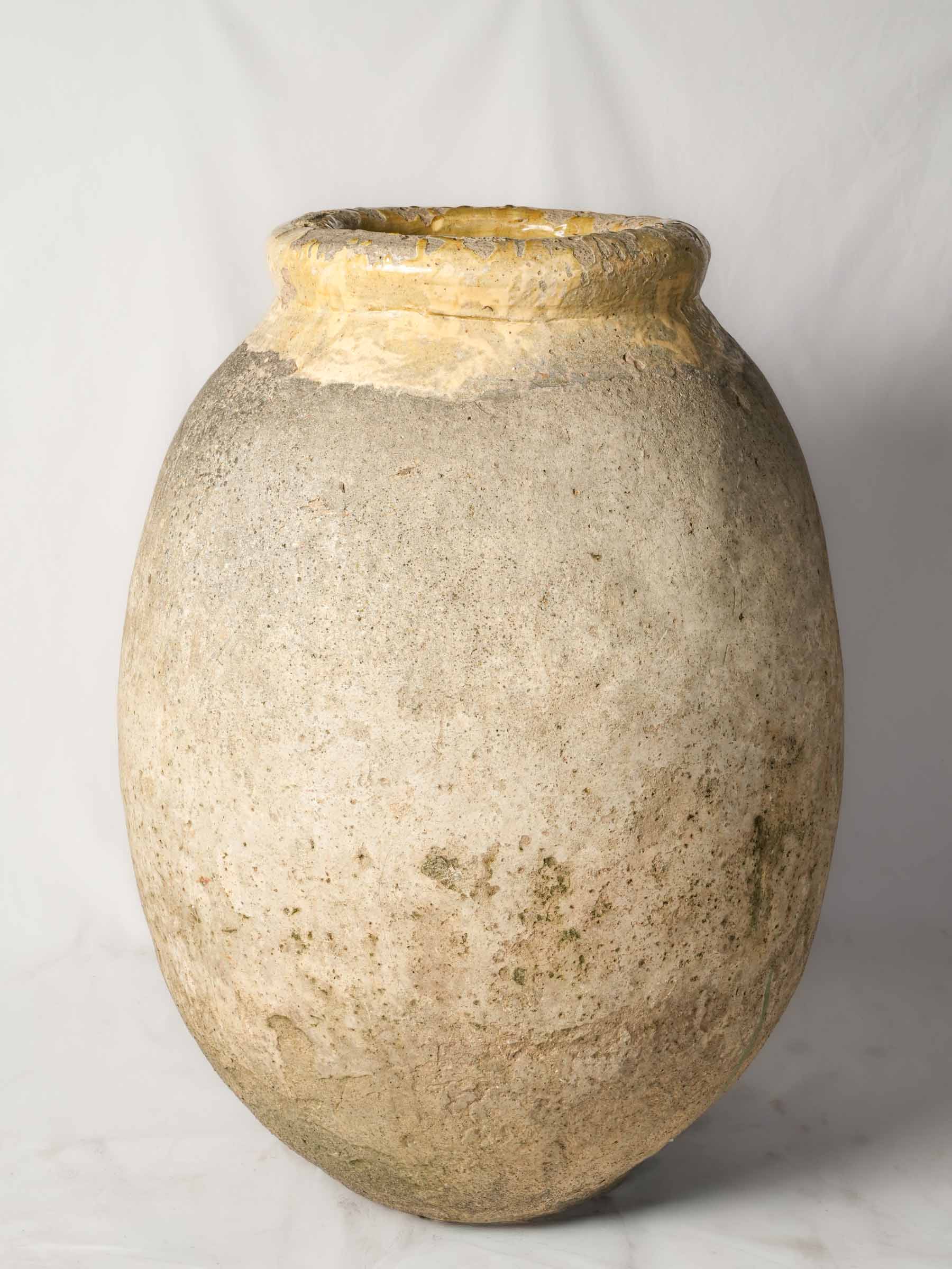 Weathered rustic storage pottery