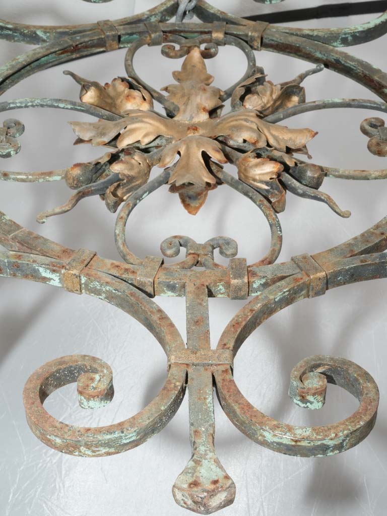 Ornate Iron Chandelier Sculpture