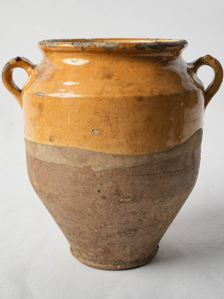 Earthenware confit jar with crackle
