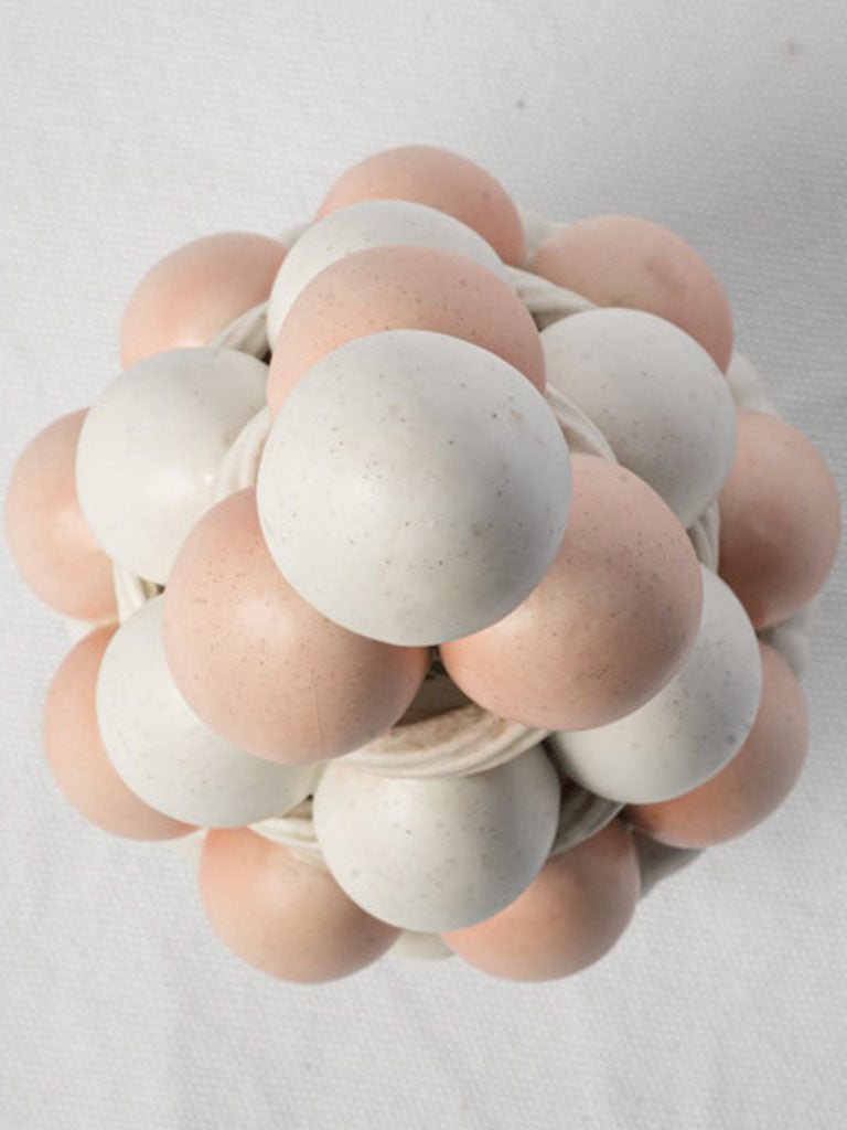 Vintage Italian Ceramic Trompe l’Oeil Egg Centerpiece - 9¾"