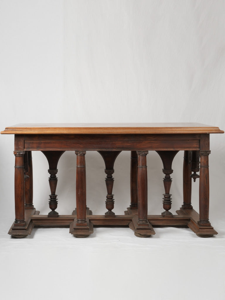 Antique Gothic French Walnut Table