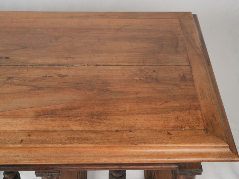 Magnificent Carved Burgundy Walnut Table