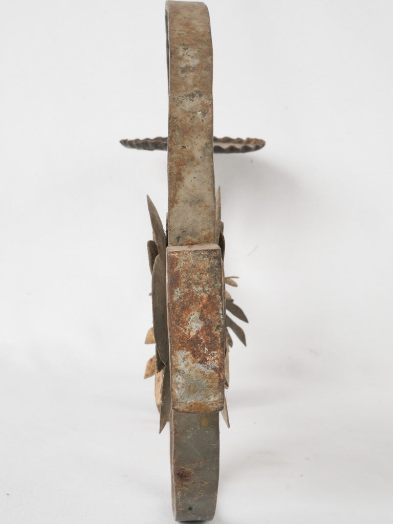 Timeless ironwork wall candle sconce
