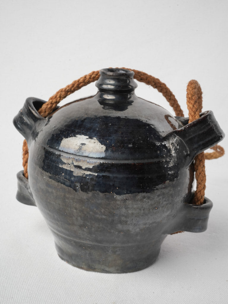 Traditional artisanal pottery flask  