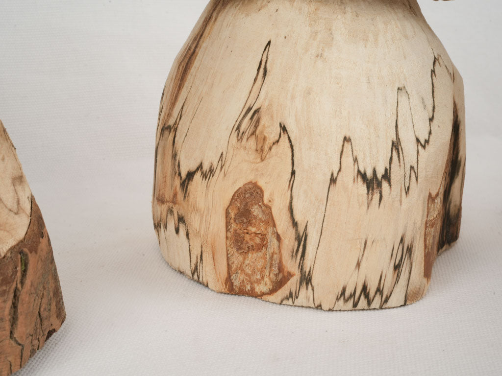 Varied Rustic Brittany Wooden Mushrooms