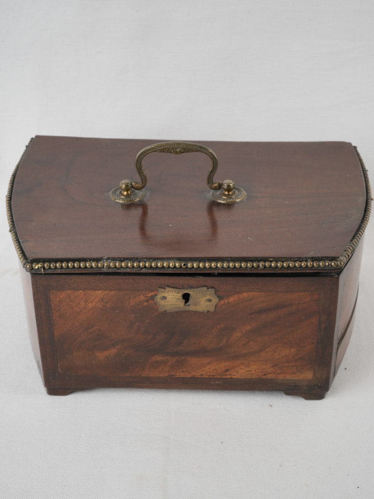 Ornate antique marquetry keepsake box 