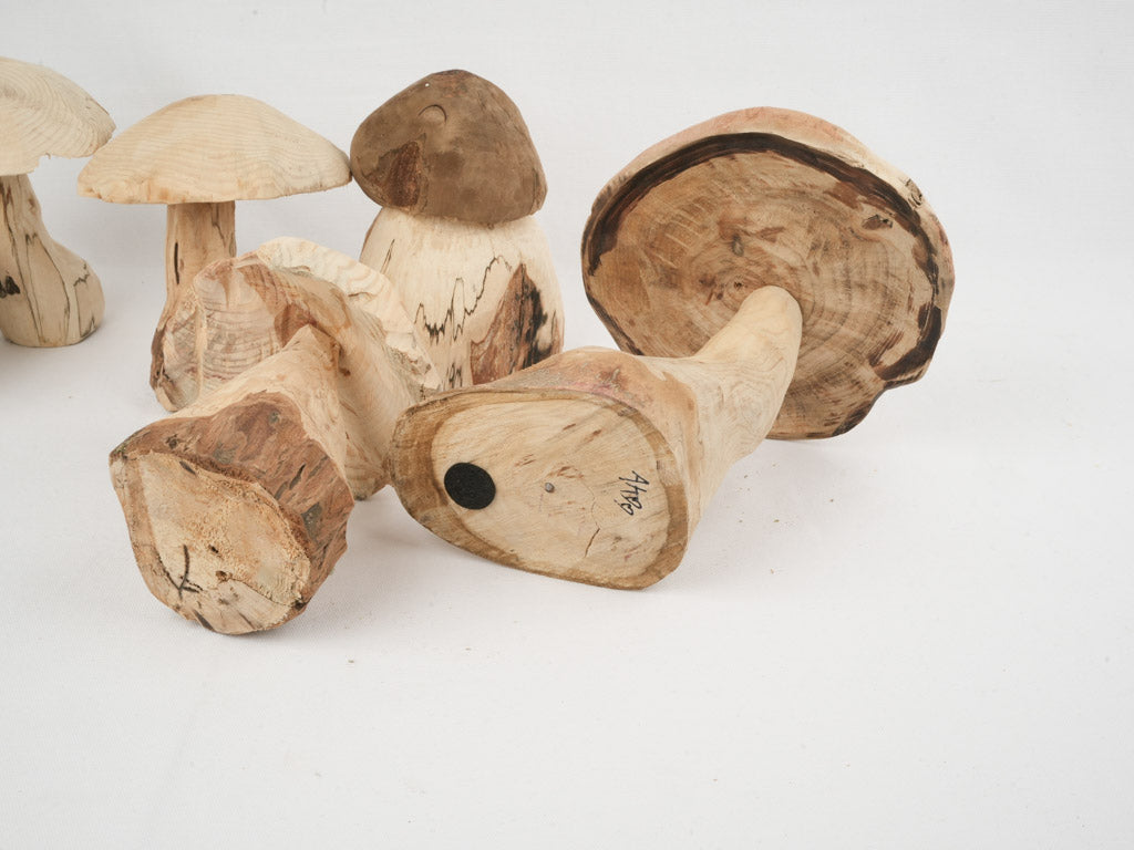 Seasonal Wooden Mushroom Collection