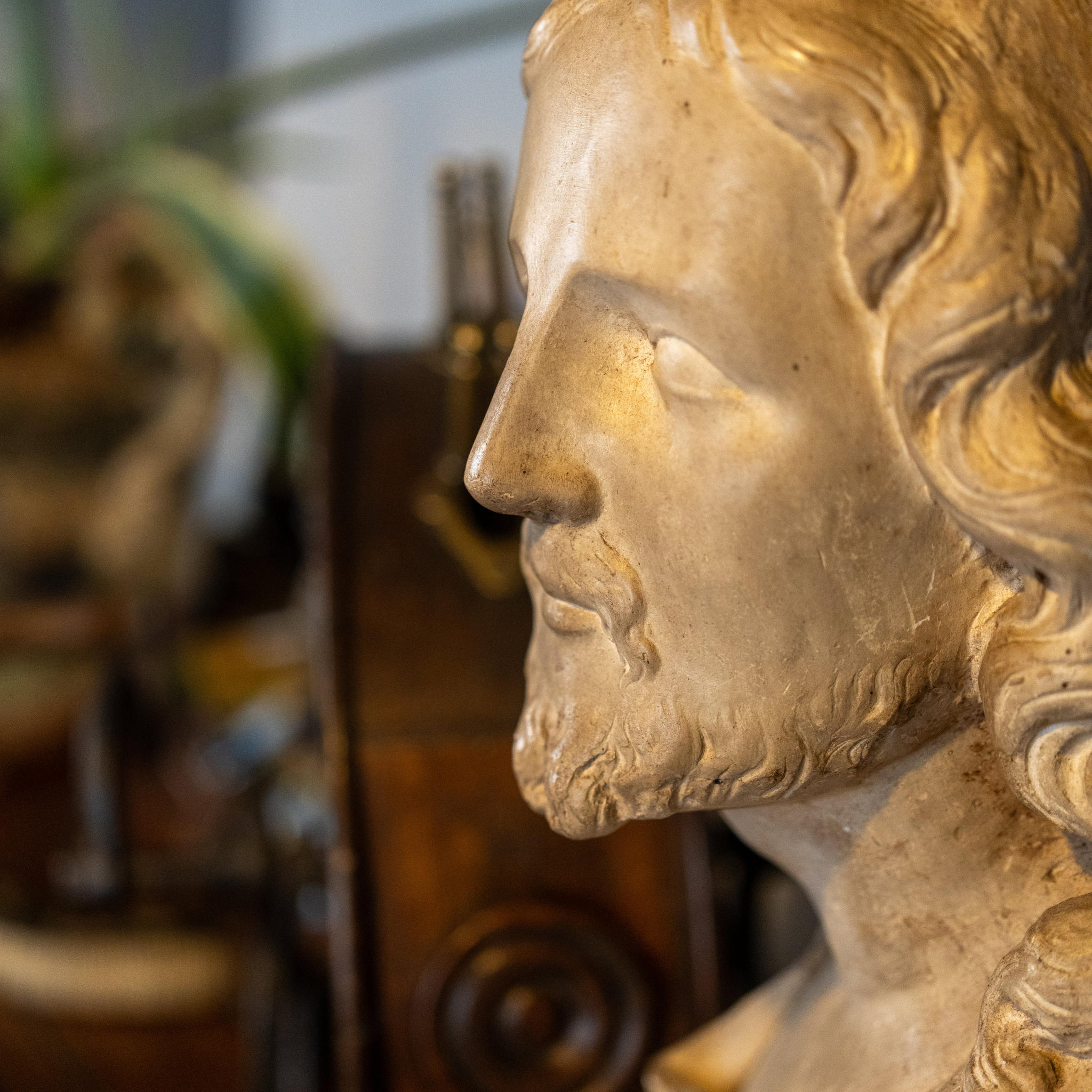 French Crafted Vintage Christian Bust