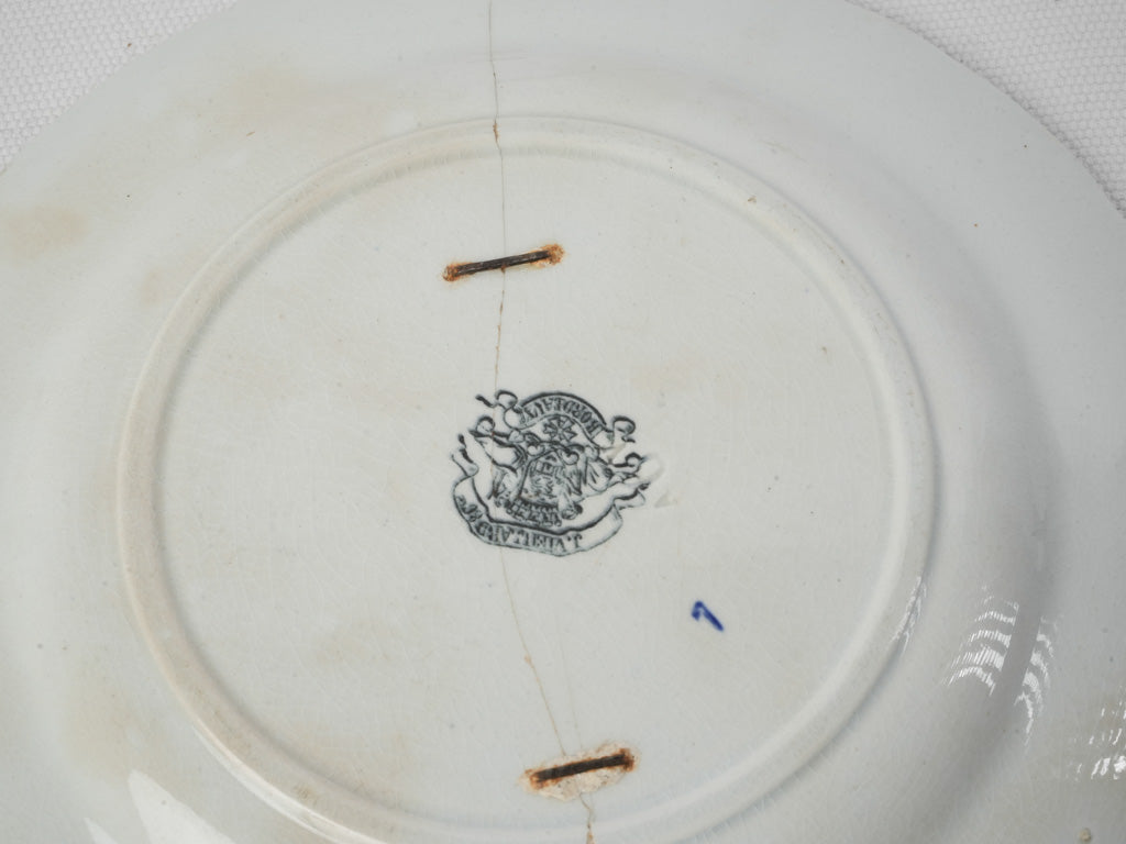 Set of Four Late 19th-Century “Assiettes Parlantes” Dessert Plates w/ Scenes from the Life of Victor Hugo - 8"