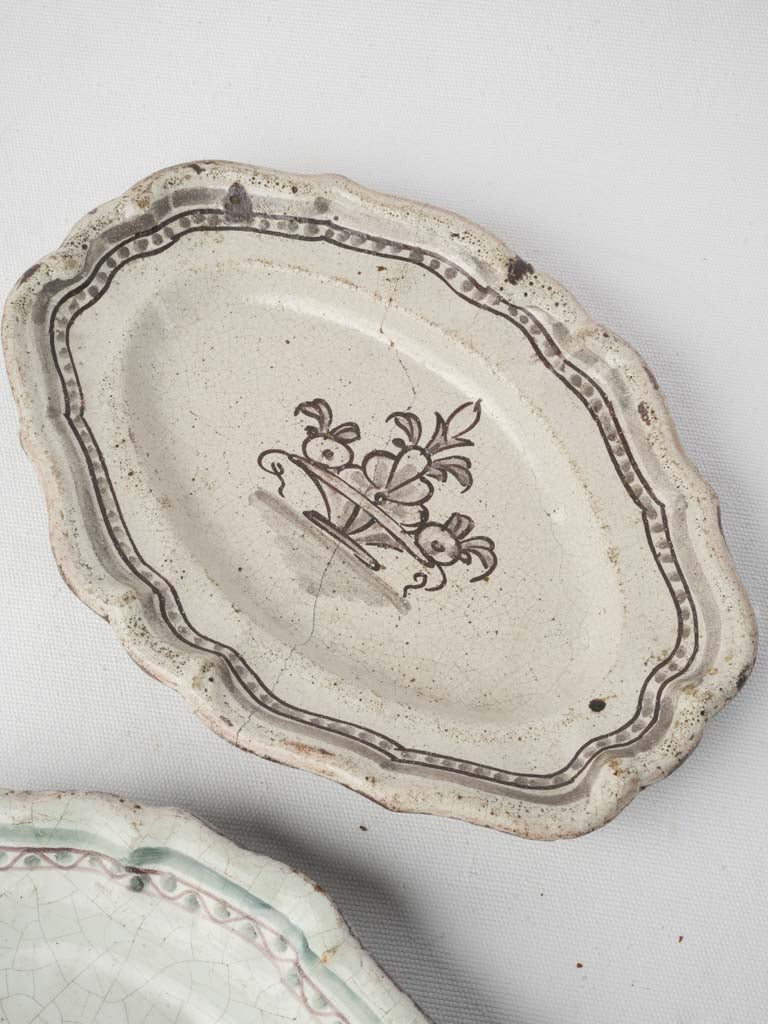 Distinctive manganese glaze pottery