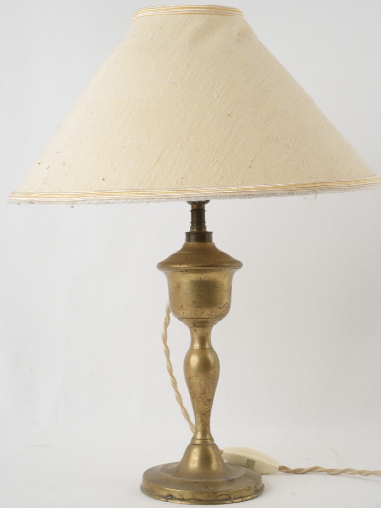 Salvaged European antique table lamp