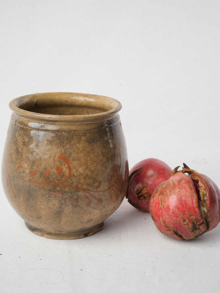 Antique rustic confit pot  