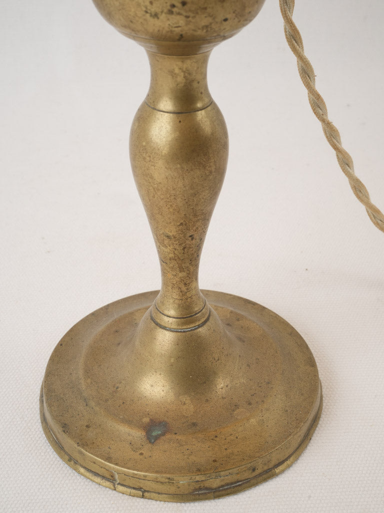 Rustic patina brass desk lamp 