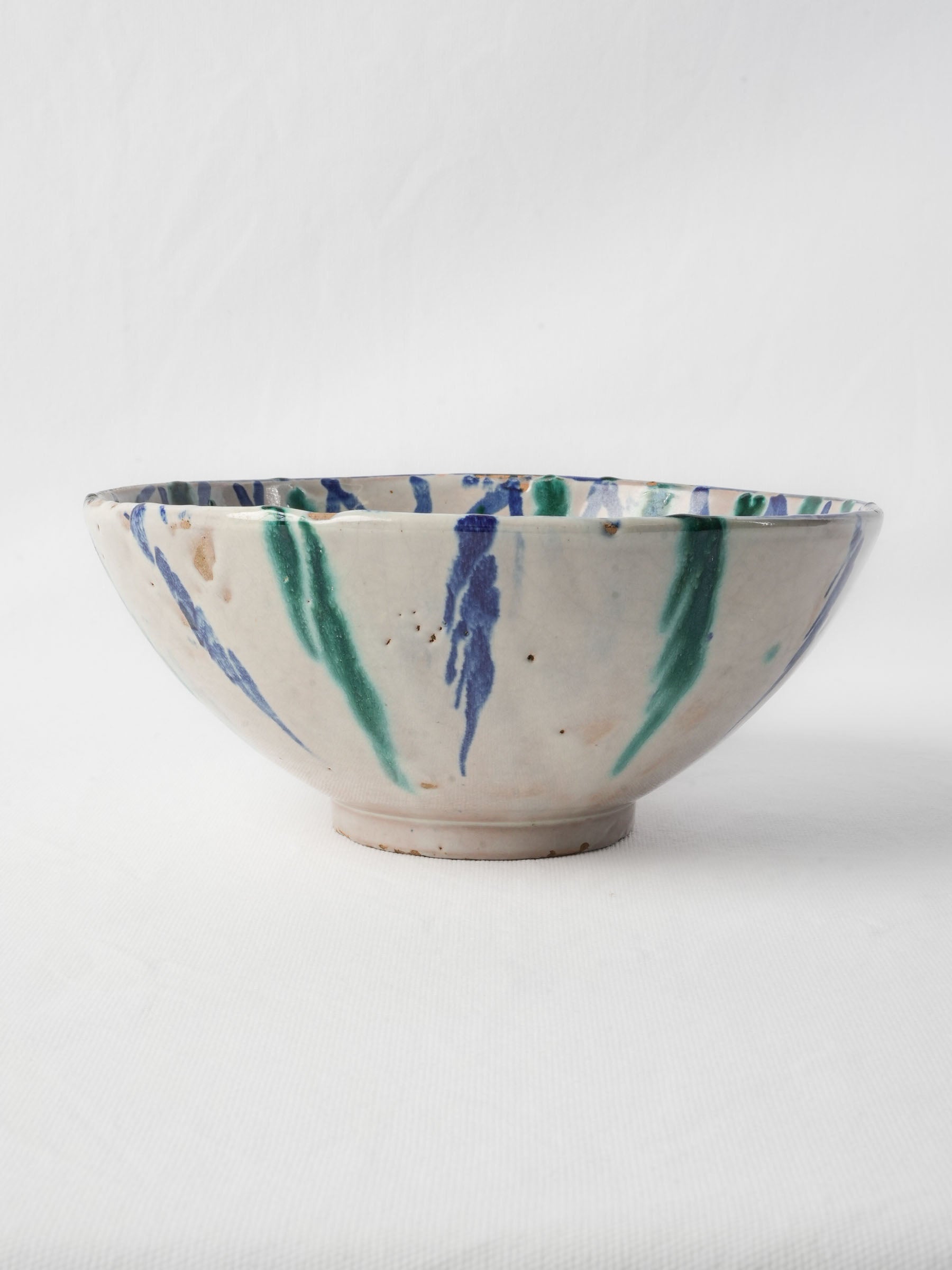 Artisanal hand-painted decorative bowl  