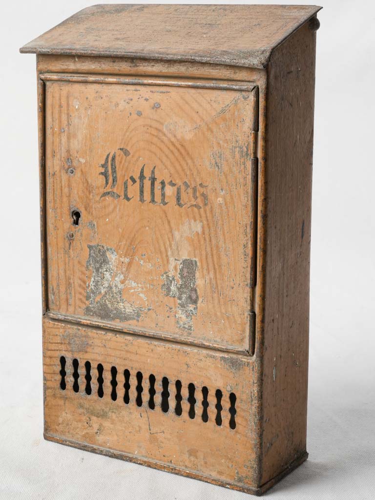 Charming antique French letter box 13¾"