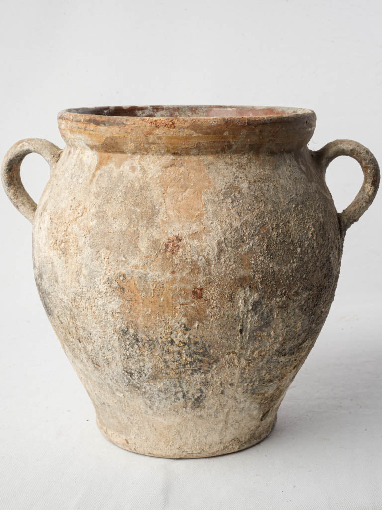 Antique French rustic confit pot