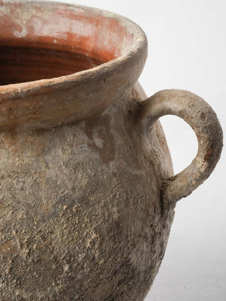 Authentic brown glazed pantry jar