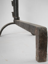 Old-world style iron pot supports