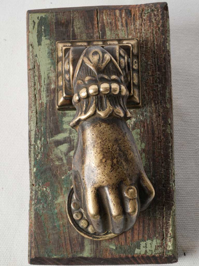 Antique bronze decorative door knocker