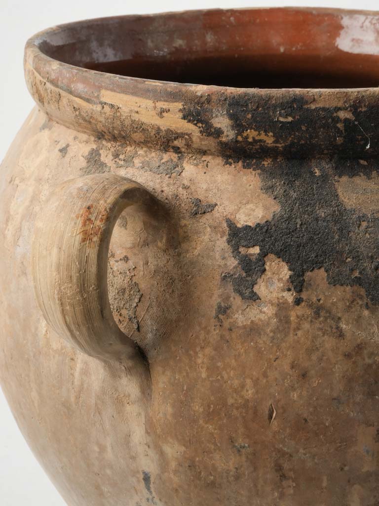 Historic glazed interior confit jar  