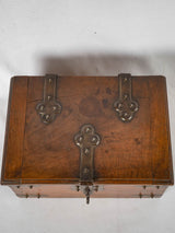 Period French walnut secure box