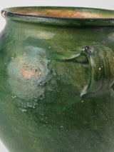 Aged provincial-style green confit jar