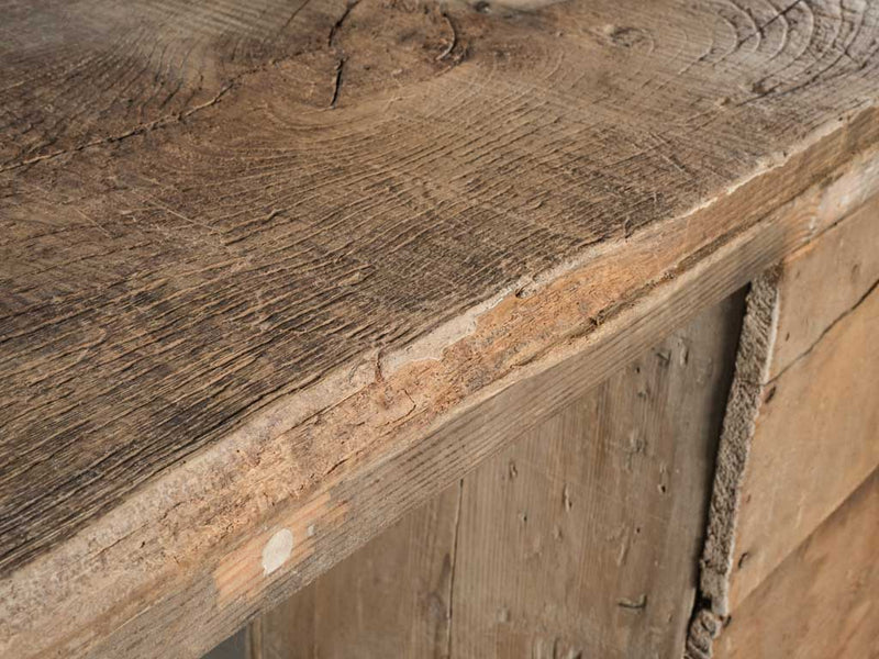 Charming aged French oak console