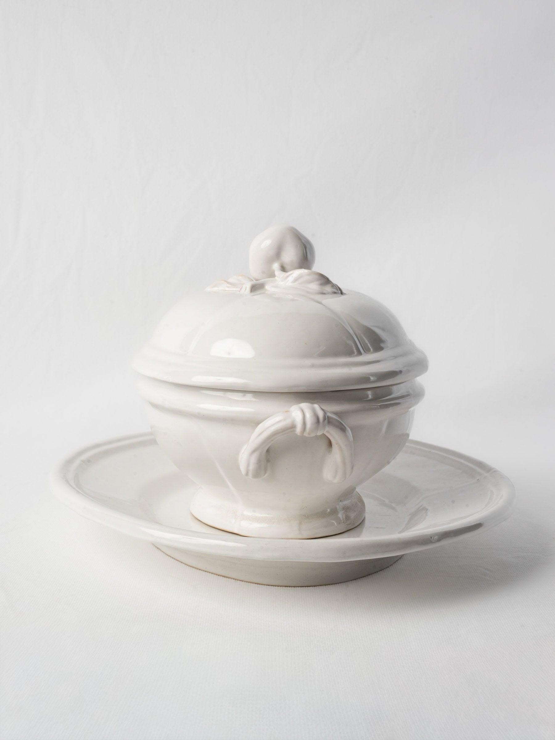 Vintage Emile Tessier faience tureen