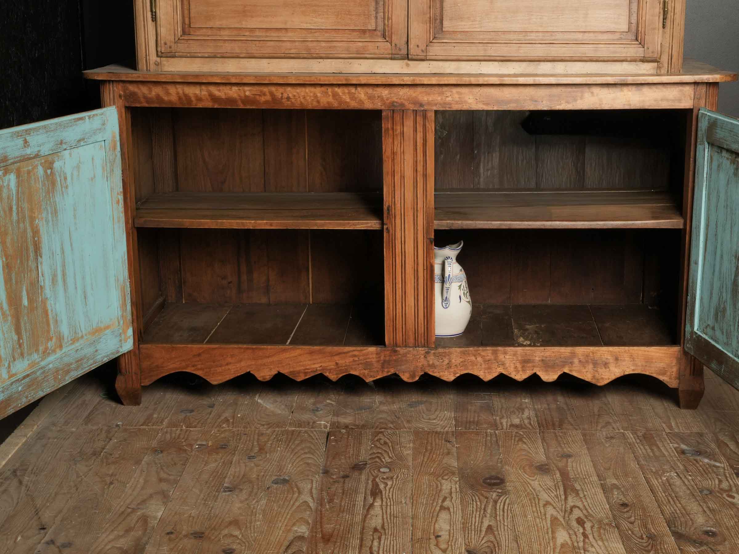 Late 19th-Century French Two-Part Glazed Display Cabinet - 89½"