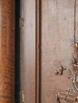 Rustic patina wooden church pedestal