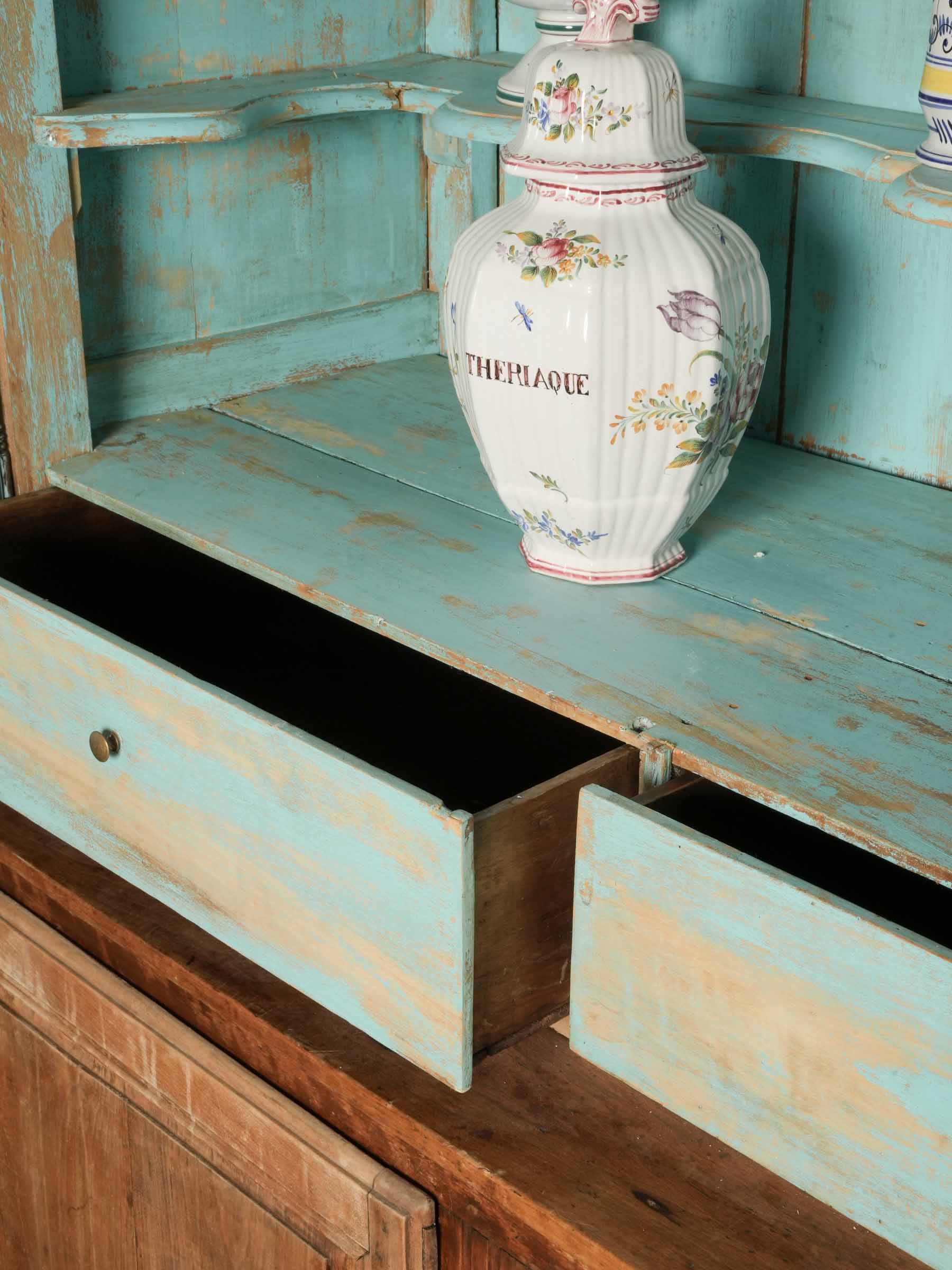 Late 19th-Century French Two-Part Glazed Display Cabinet - 89½"
