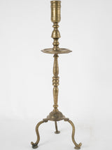 Antique Spanish bronze candlestick elegance