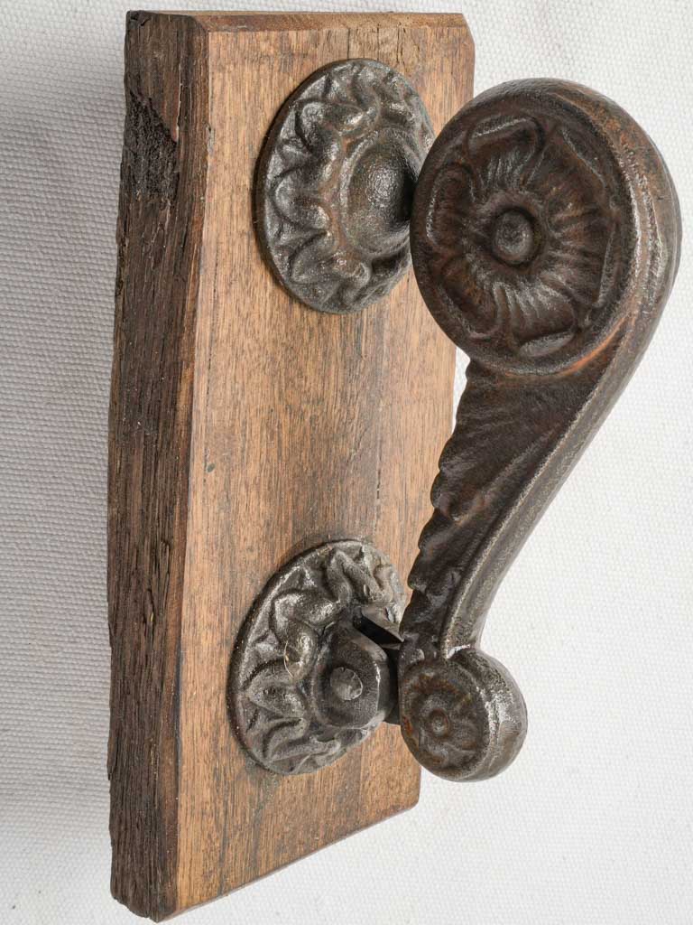 Elegant heavy iron door knocker  