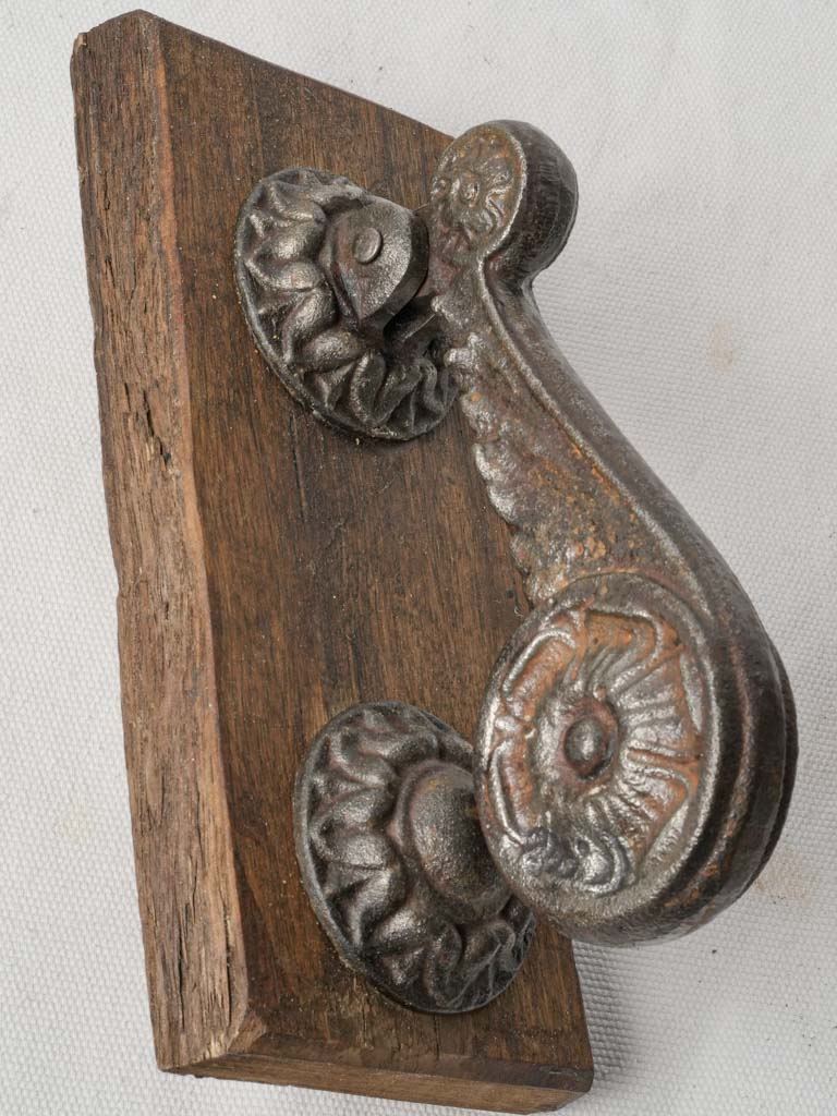 Timeless sculptural cast iron piece  