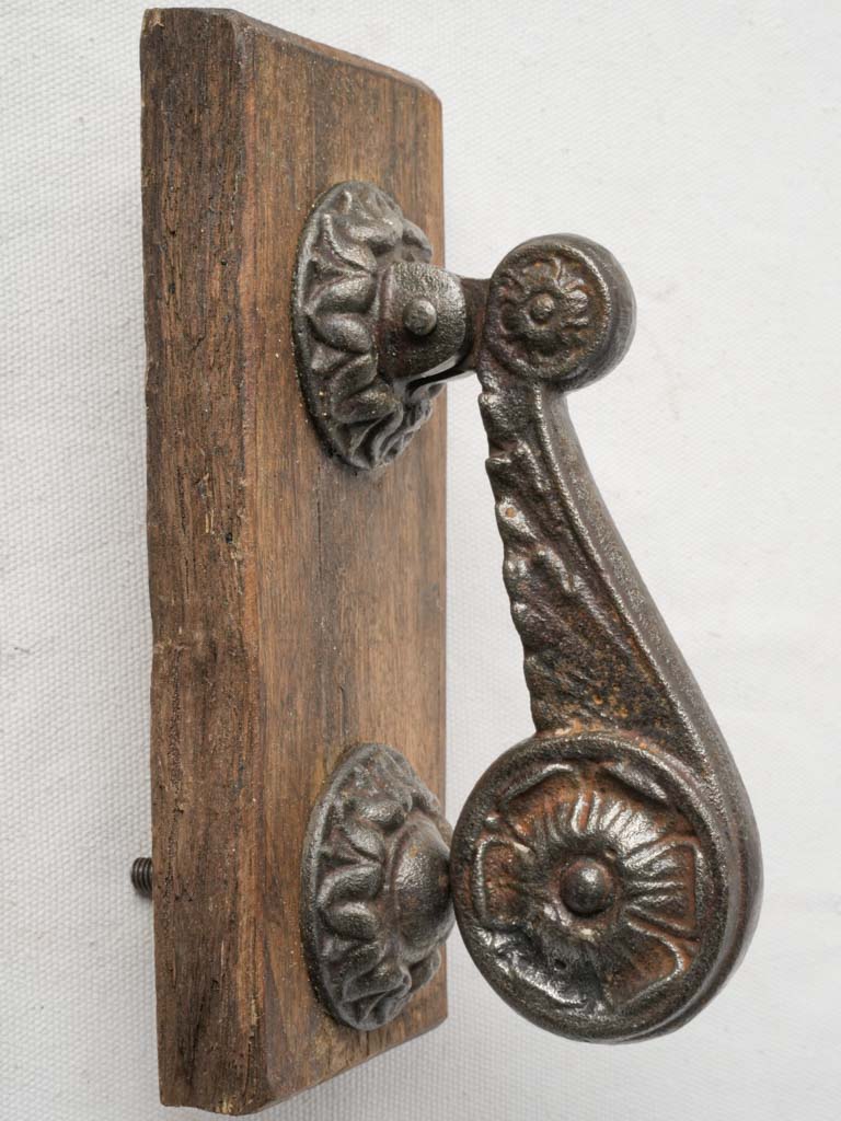 Classic patina iron door ornament  