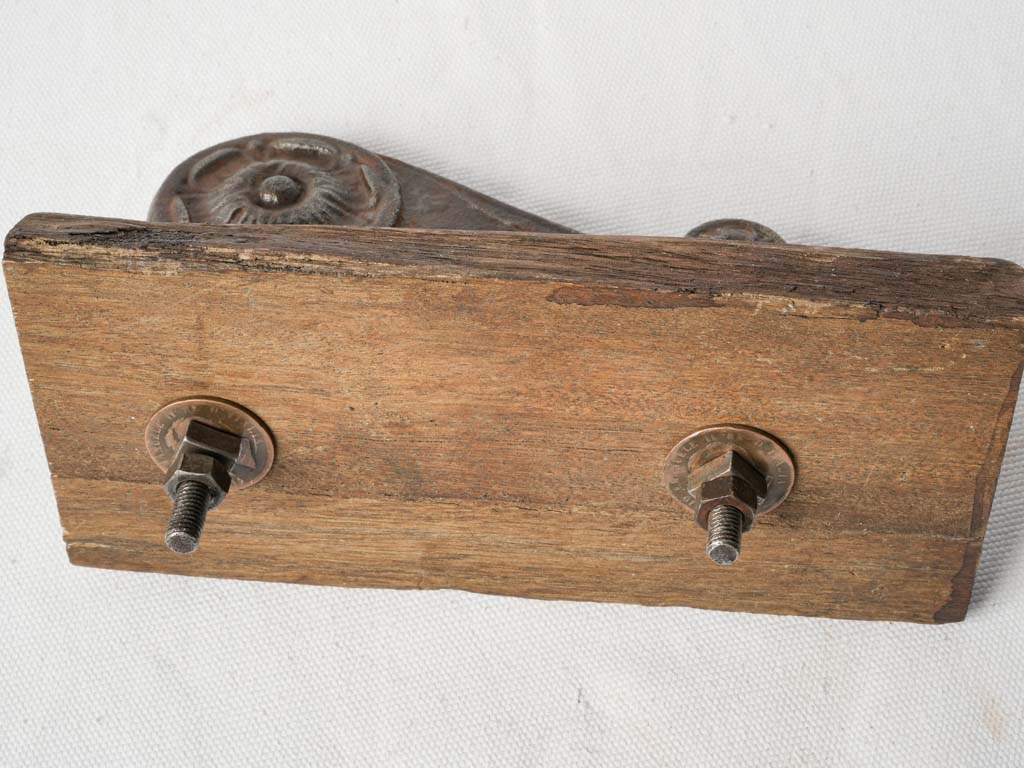 Beautifully carved heritage iron piece  